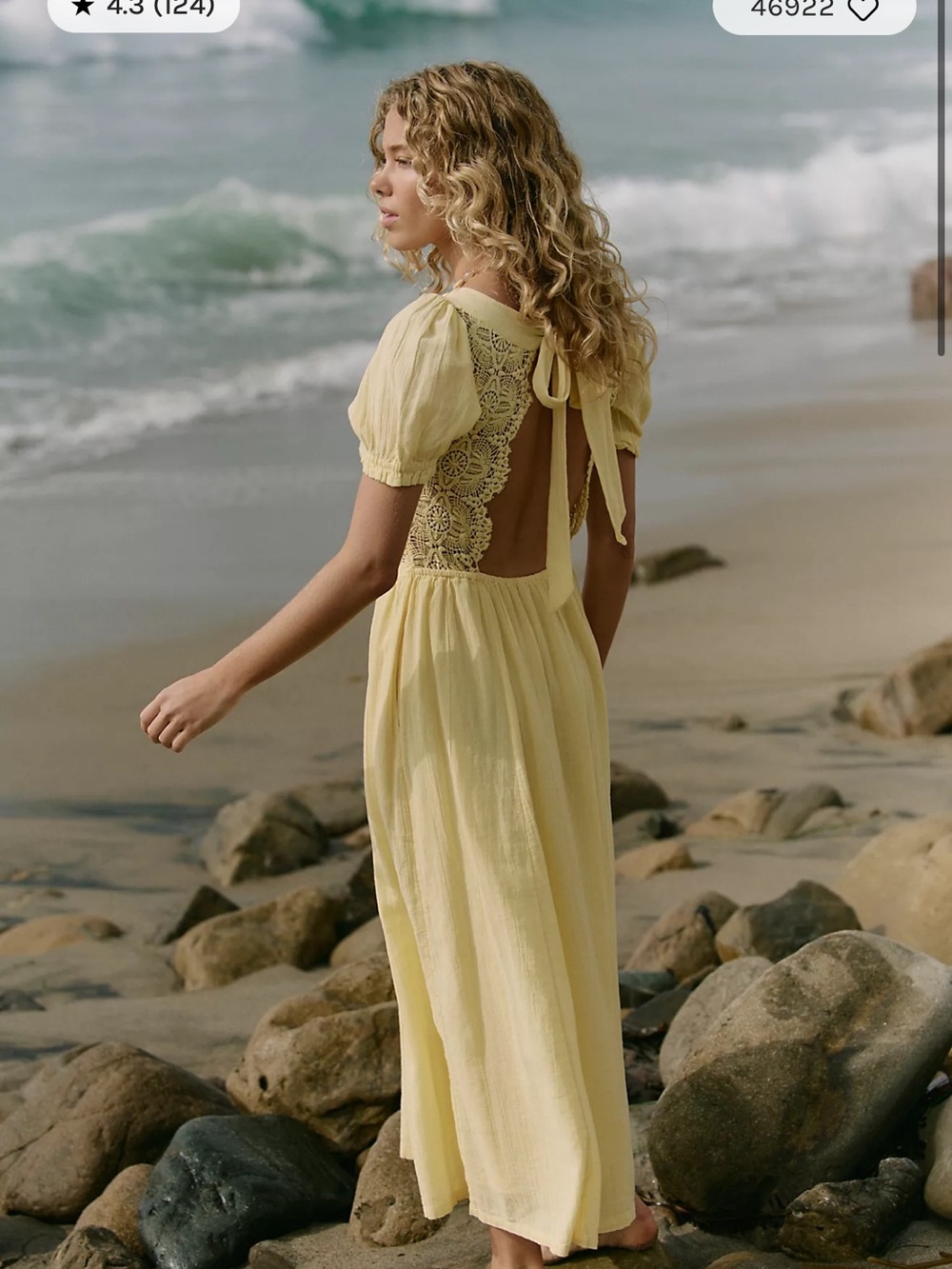 Free People All You Need Is Lace Midi Dress - Picture 2 of 5